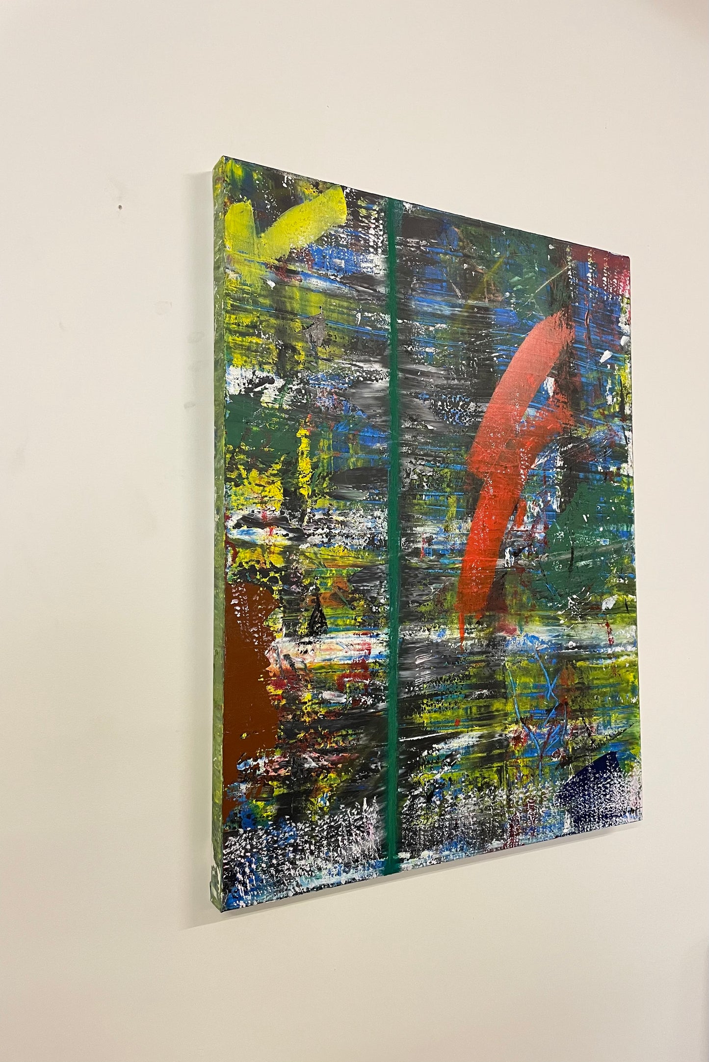 Canvas “The green line”