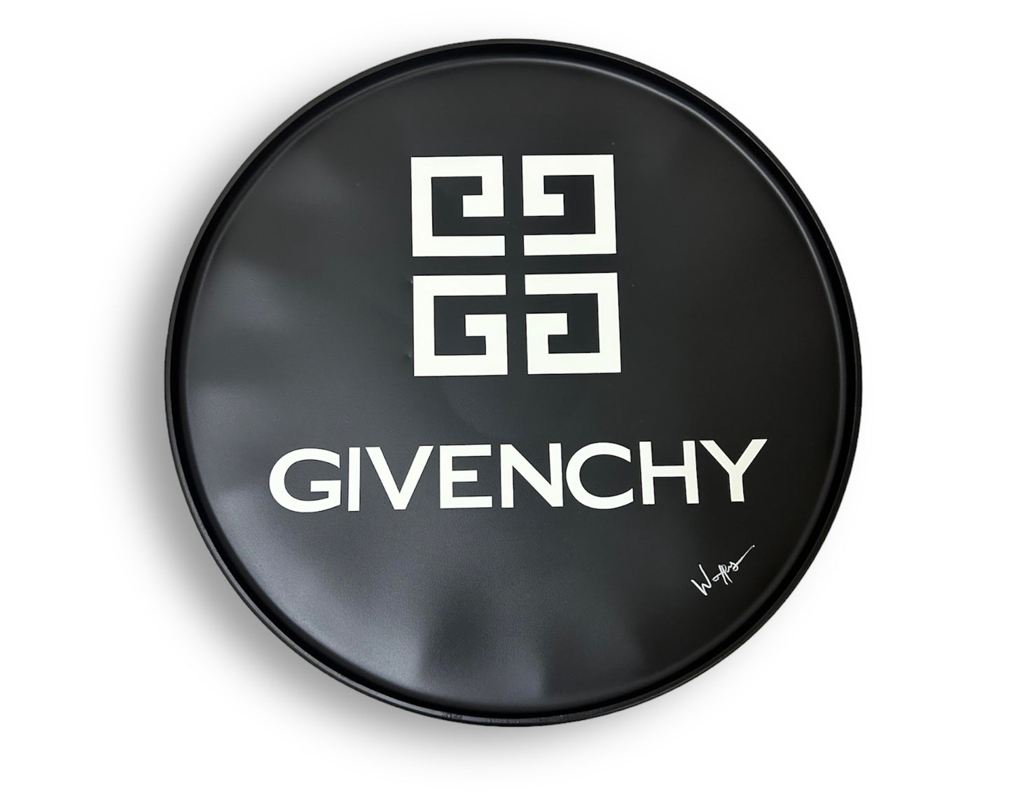 Baril Givenchy de l'artiste wally walid sahraoui popart oeuvre d'art originale et unique au monde Tonneau personnaliser 