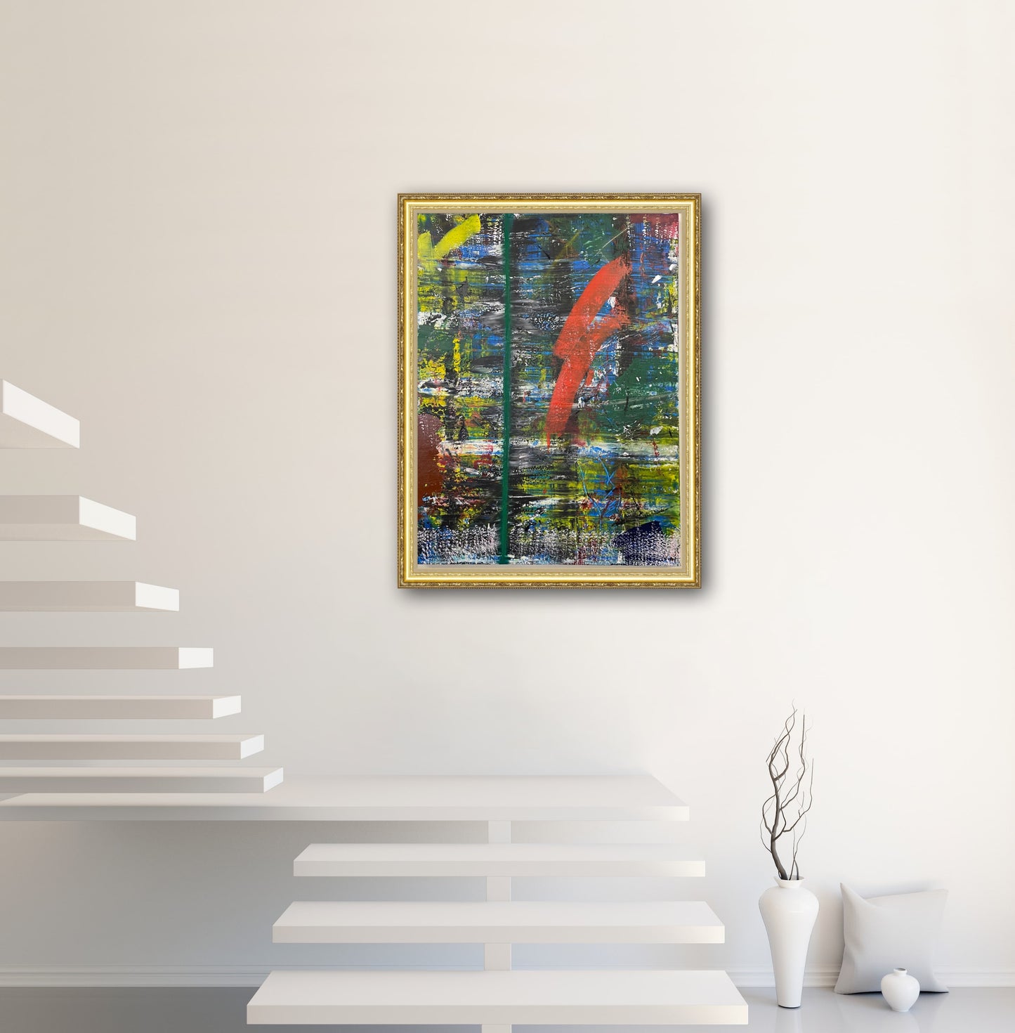 Canvas “The green line”