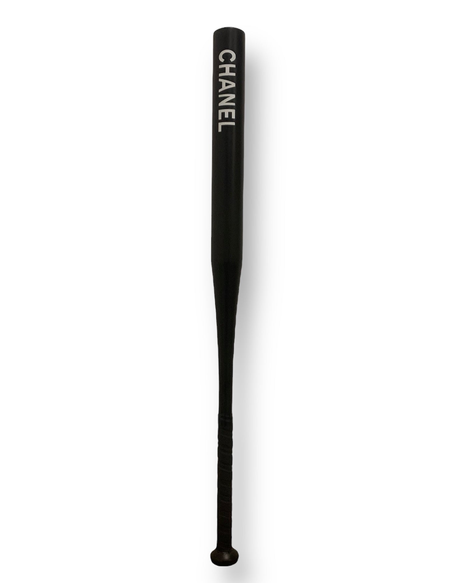Batte de baseball Chanel Black de l'artiste wally walid sahraoui popart oeuvre d'art originale et unique au monde 