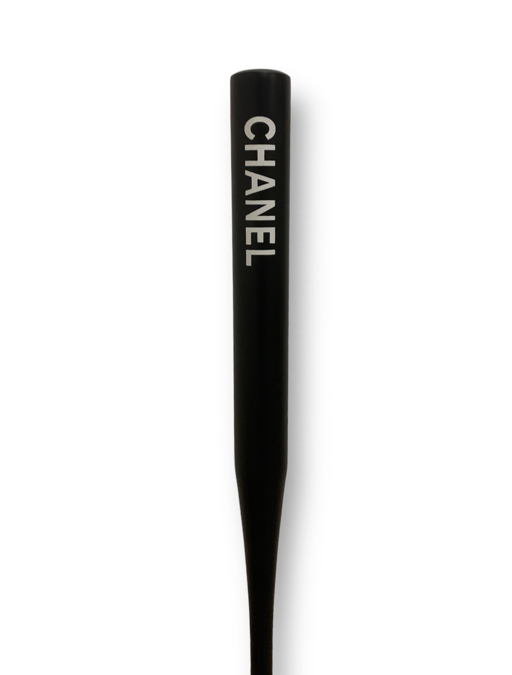 Batte de baseball Chanel Black de l'artiste wally walid sahraoui popart oeuvre d'art originale et unique au monde 