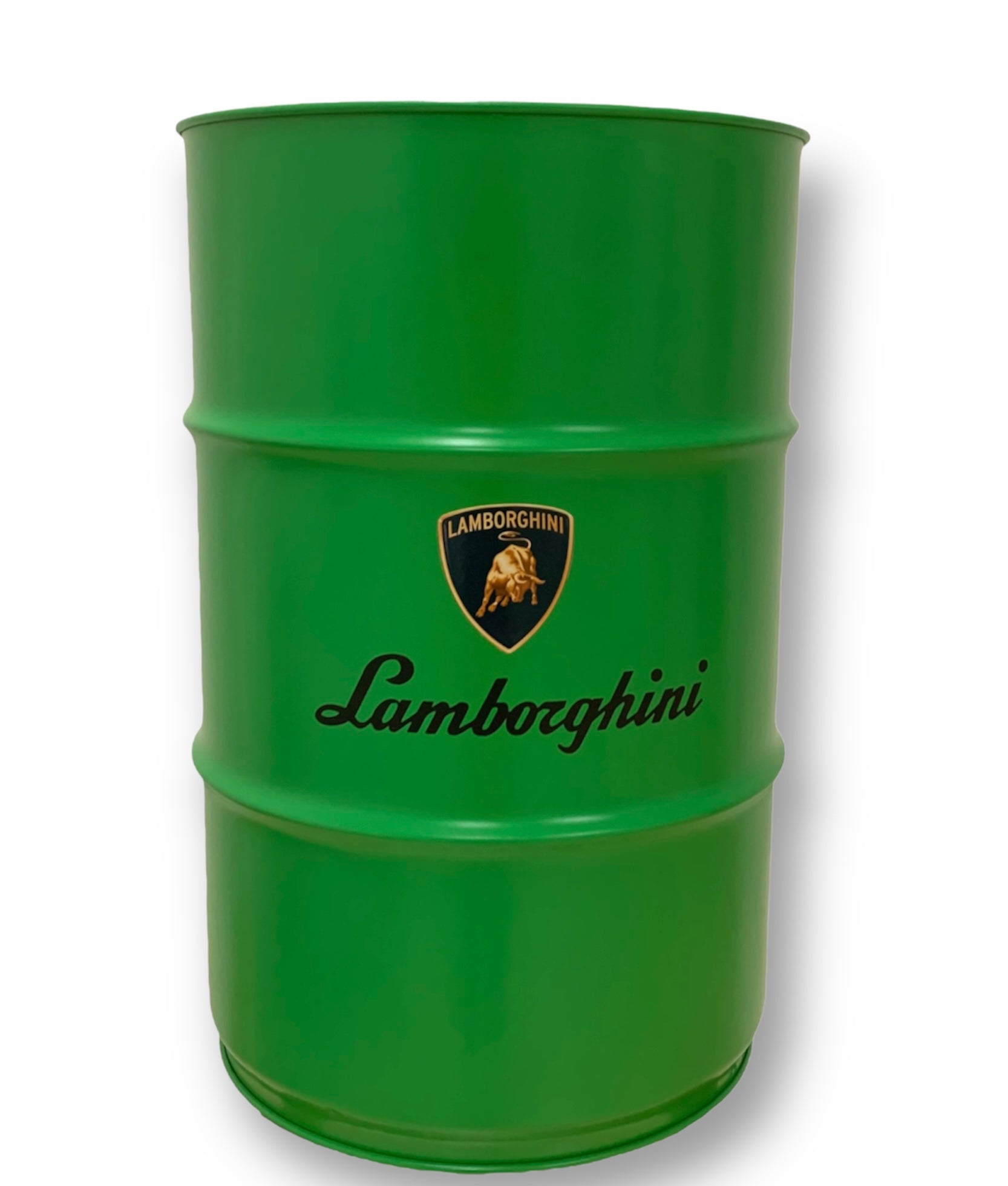 Baril Lamborghini Vert de l'artiste wally walid sahraoui popart oeuvre d'art originale et unique au monde Tonneau personnaliser 