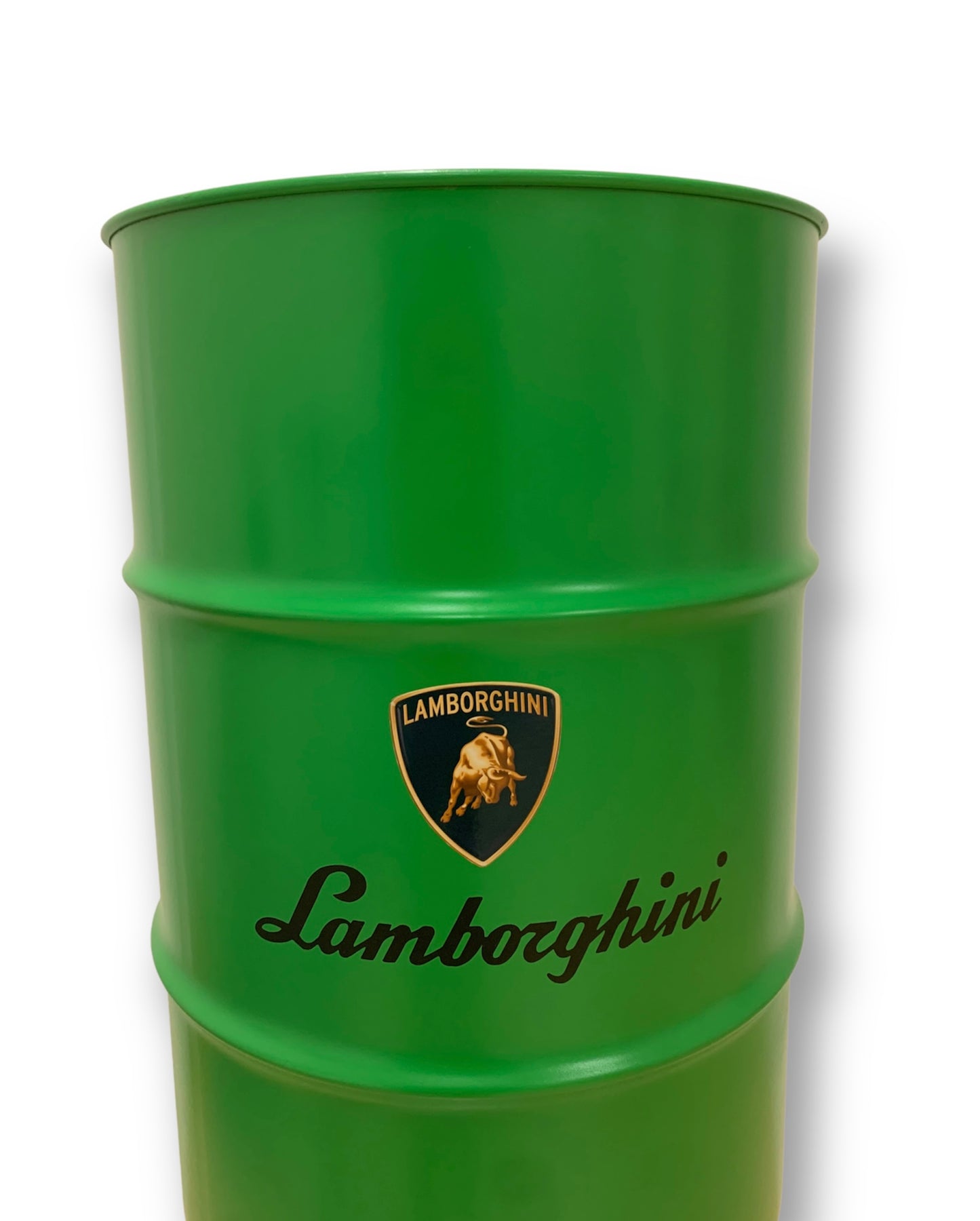 Baril Lamborghini Vert de l'artiste wally walid sahraoui popart oeuvre d'art originale et unique au monde Tonneau personnaliser 