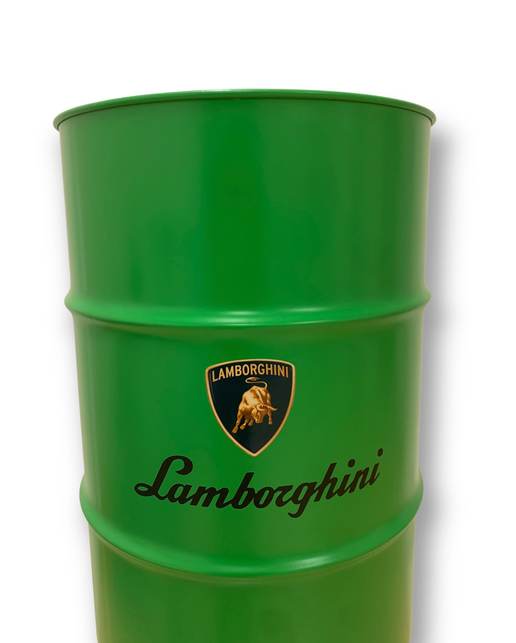 Baril Lamborghini Vert de l'artiste wally walid sahraoui popart oeuvre d'art originale et unique au monde Tonneau personnaliser 