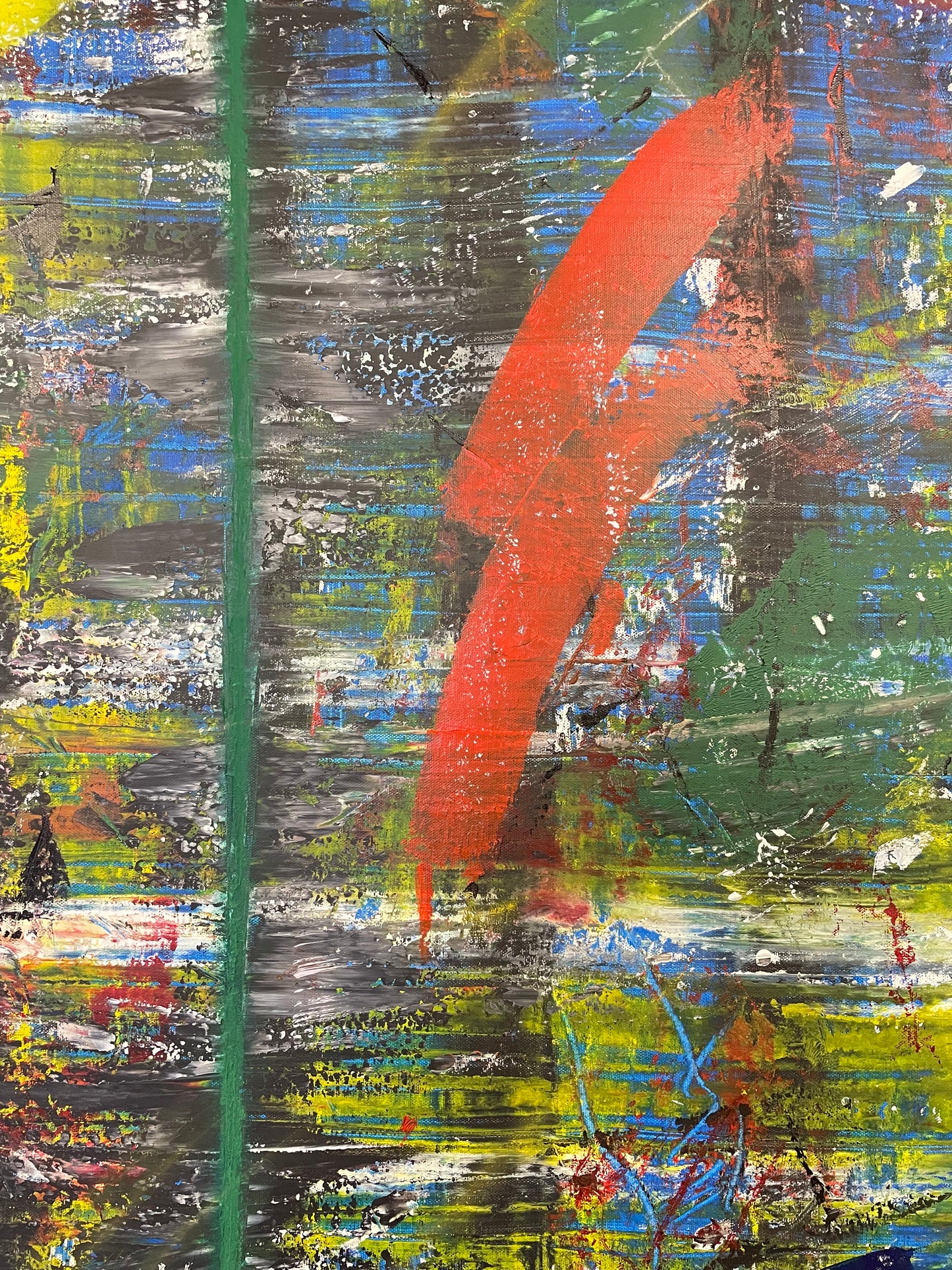 Canvas “The green line”
