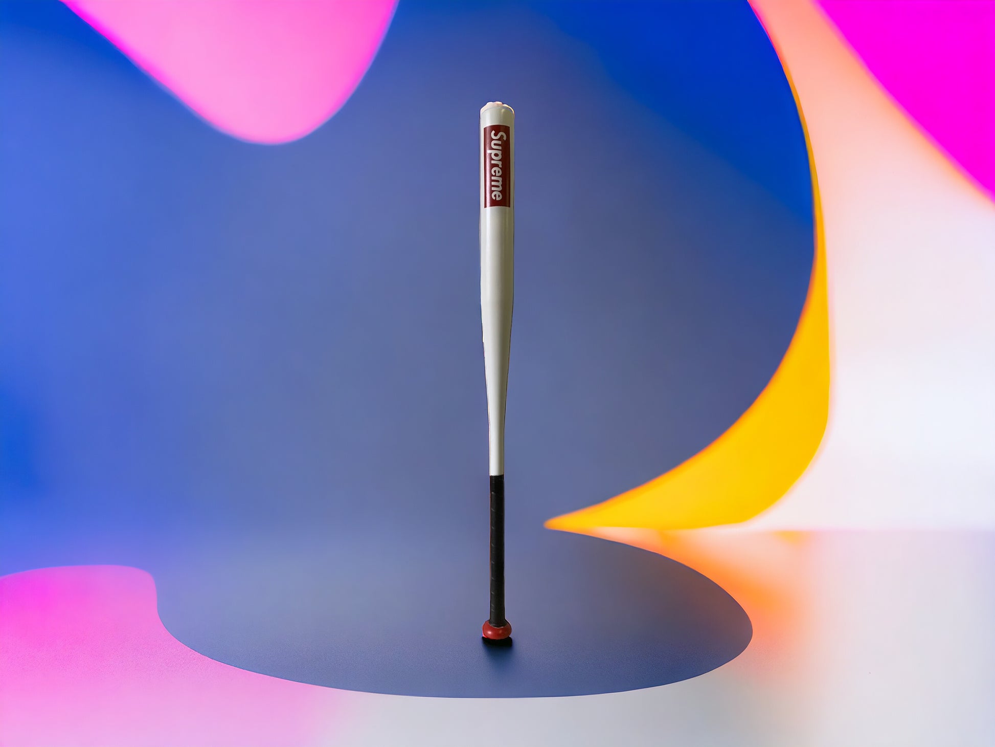 Batte de baseball Supreme   de l'artiste Wally walid sahraoui popart oeuvre d'art originale et unique au monde